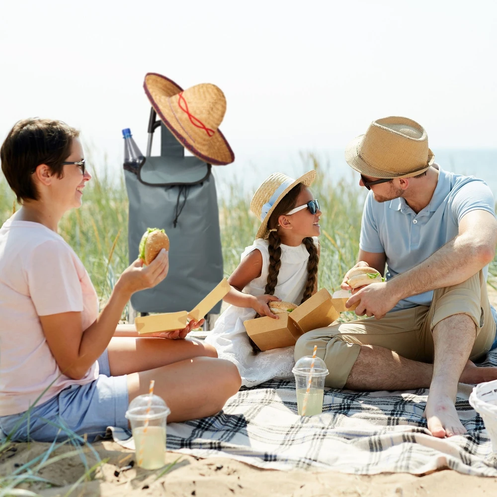 Relaxdays Sulankstomas pirkinių vežimėlis