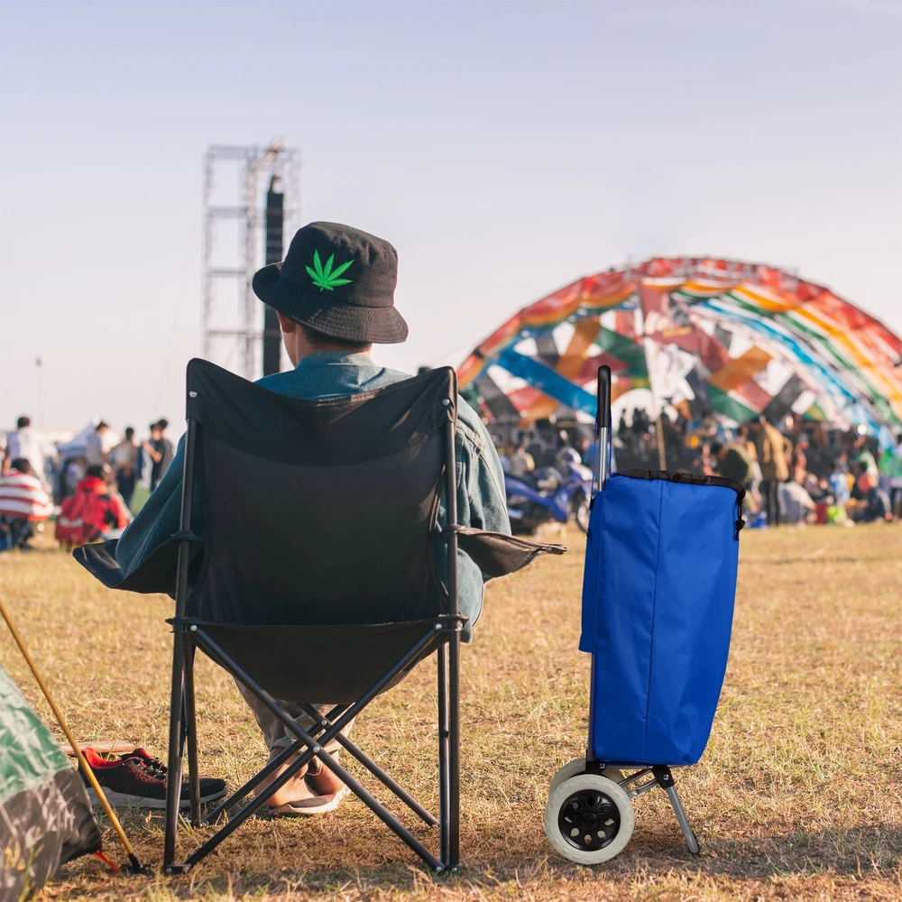 Relaxdays Sulankstomas pirkinių vežimėlis
