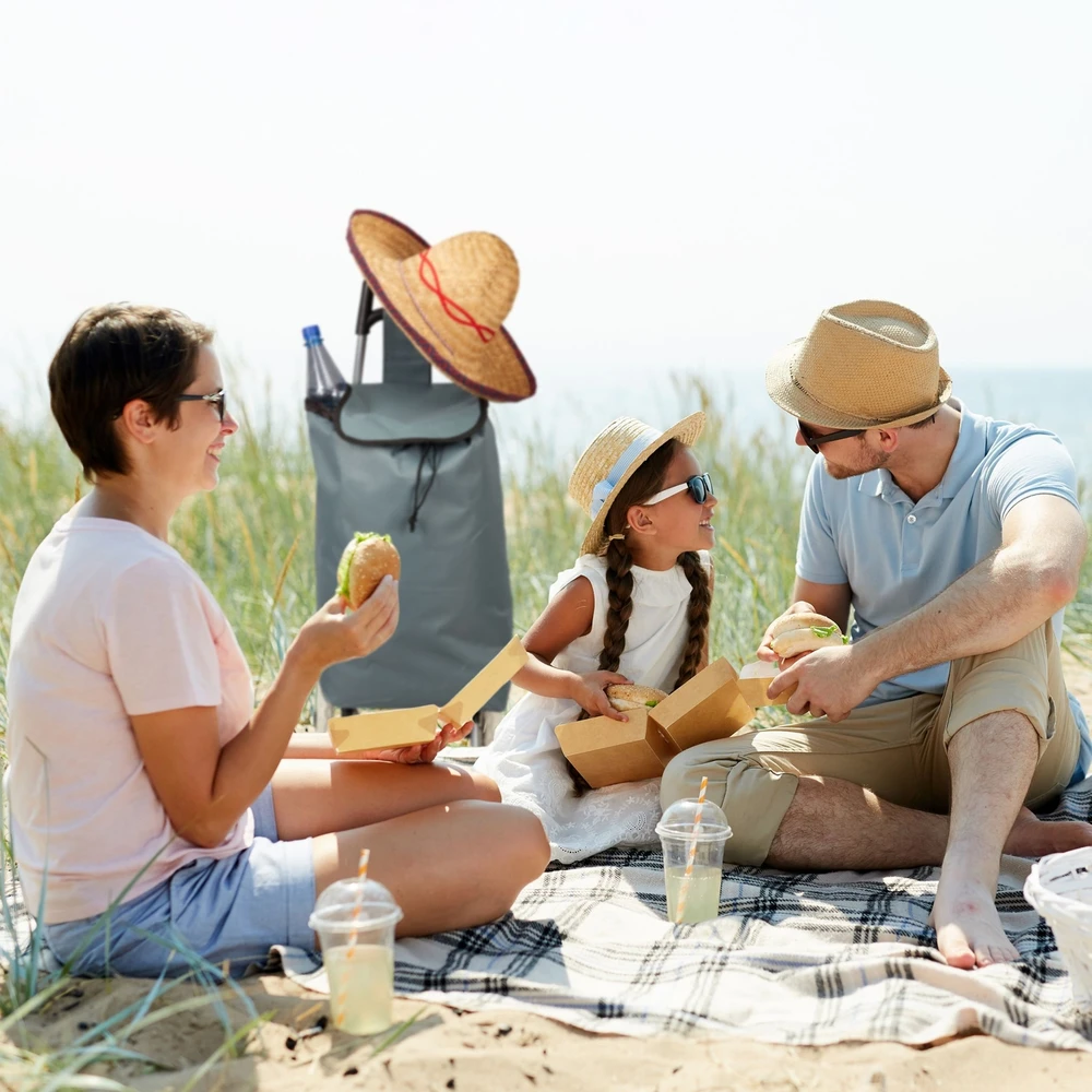 Relaxdays Sulankstomas pirkinių vežimėlis