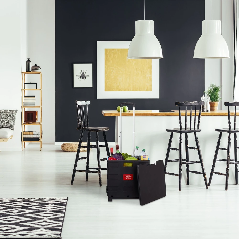 Relaxdays Sulankstomas pirkinių vežimėlis