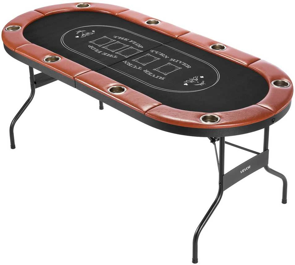 VEVOR Sulankstomas pokerio stalas 8 žaidėjams