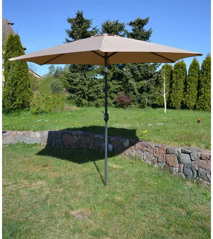 Saska Garden Sulankstomas sodo skėtis 300 cm bežinis