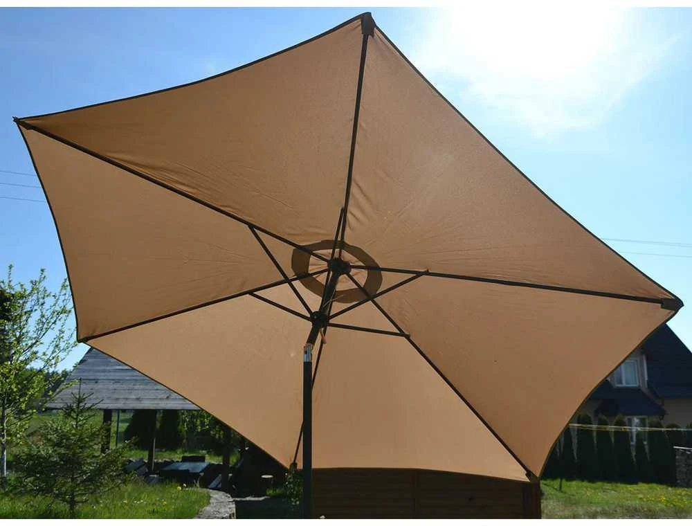 Saska Garden Sulankstomas sodo skėtis 300 cm bežinis