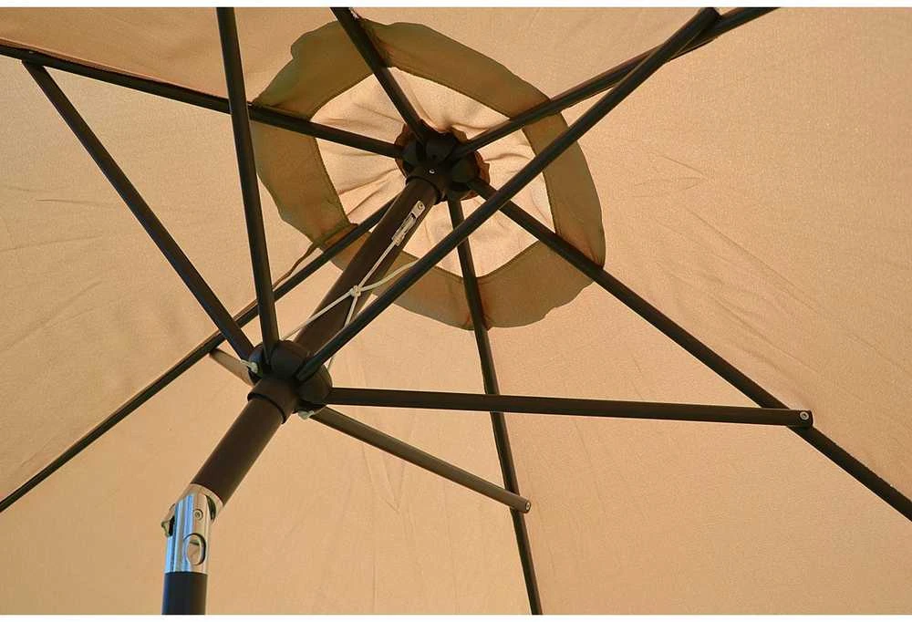 Saska Garden Sulankstomas sodo skėtis 300 cm bežinis