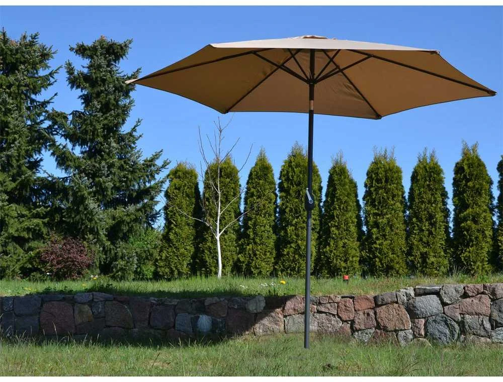 Saska Garden Sulankstomas sodo skėtis 300 cm bežinis