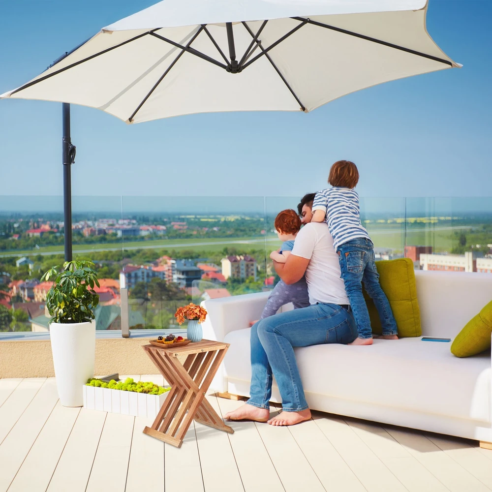 Relaxdays Sulankstomas šoninis staliukas