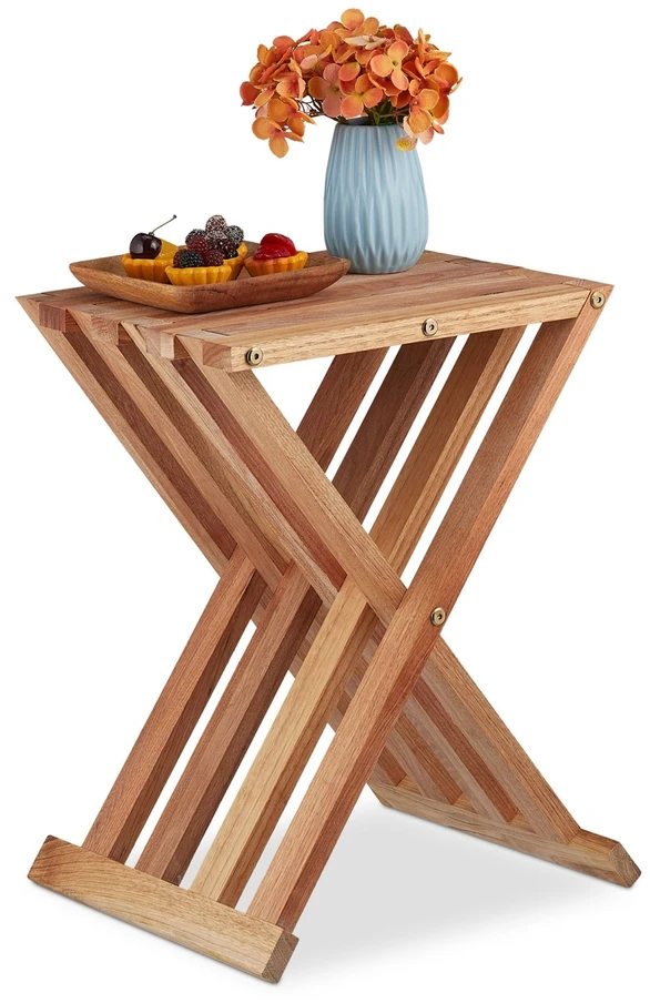 Relaxdays Sulankstomas šoninis staliukas
