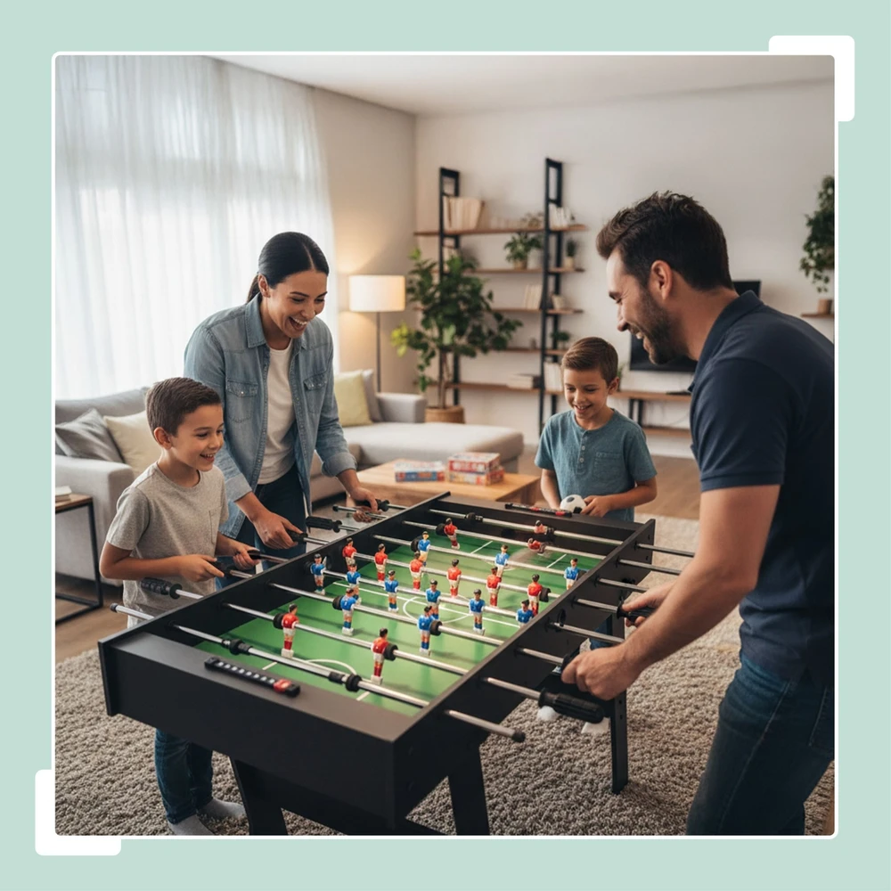 Relaxdays Sulankstomas stalo futbolo stalas