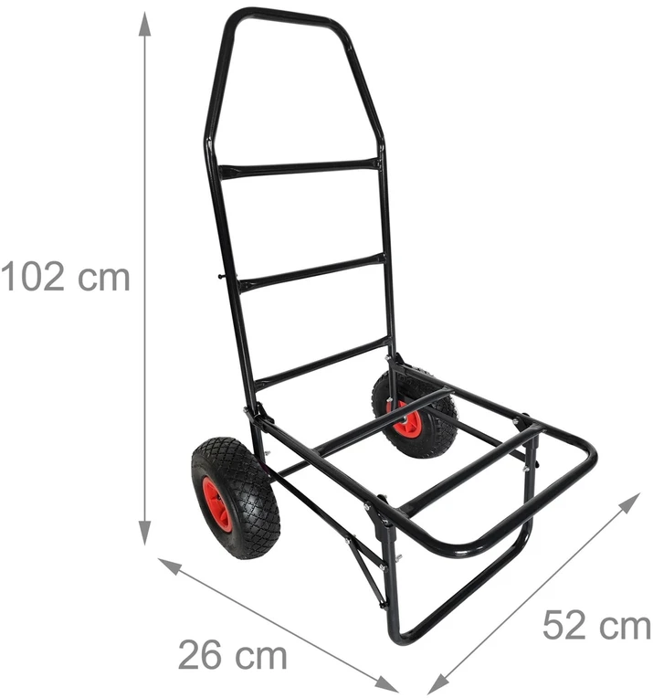 Relaxdays Sulankstomas transportavimo vežimėlis, 80 kg