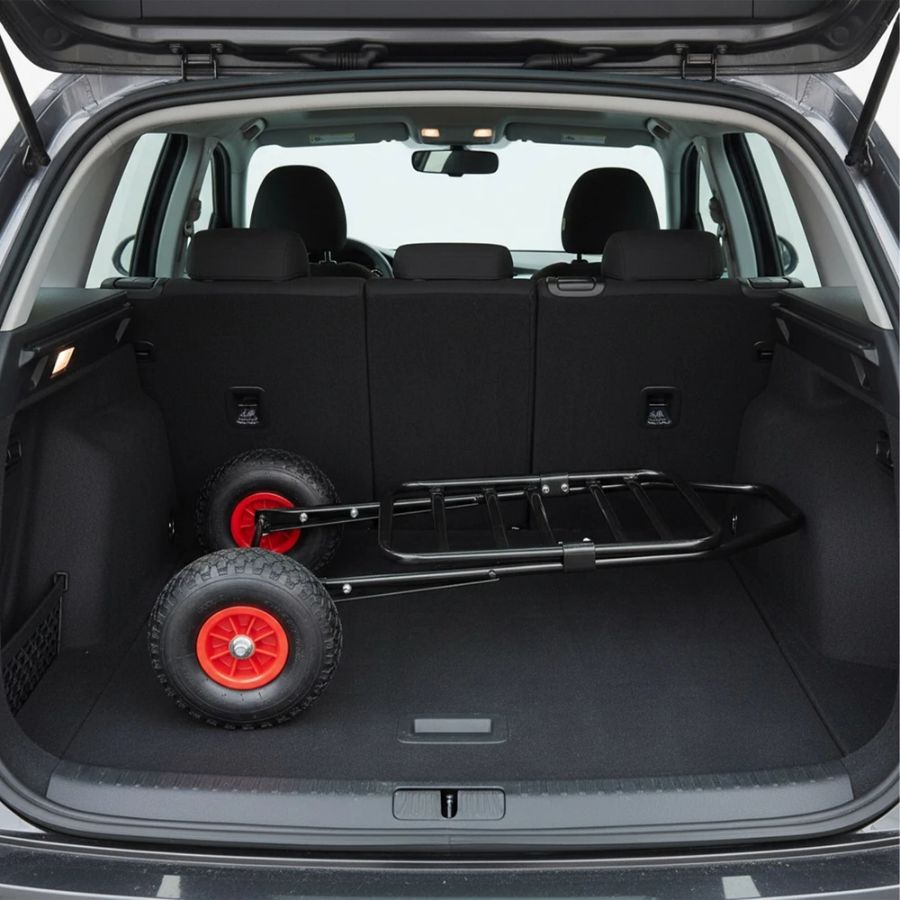 Relaxdays Sulankstomas transportavimo vežimėlis, 80 kg