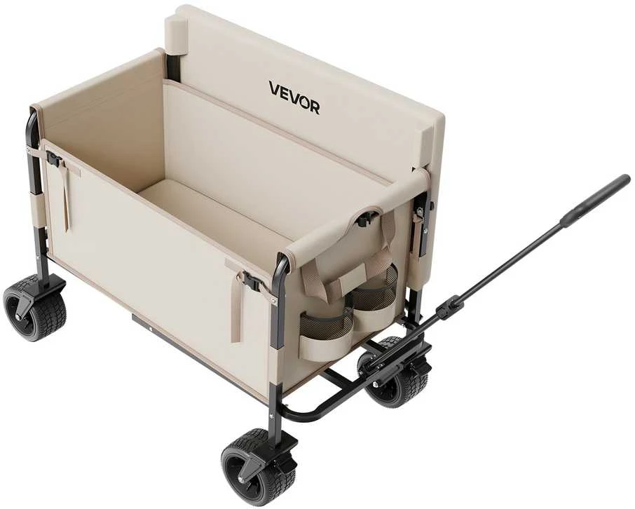VEVOR Sulankstomas vežimėlis suolu 250kg apkrovai