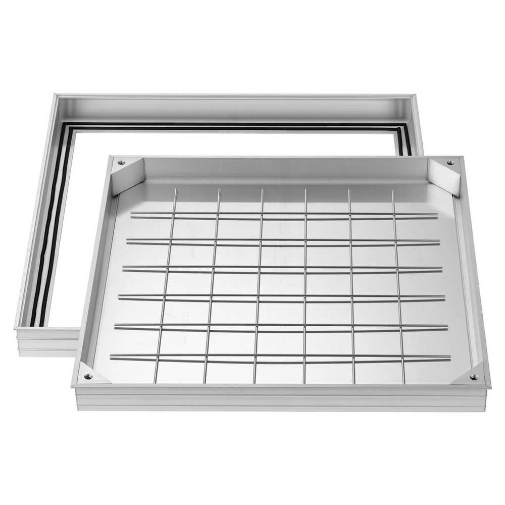 Vevor Šulinio dangtis su rėmu 600 x 600 mm