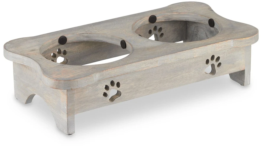 Relaxdays Šunų dubenėliai kaulo formos stove