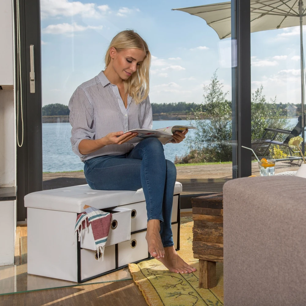 Relaxdays Suoliukas su laikymo vieta
