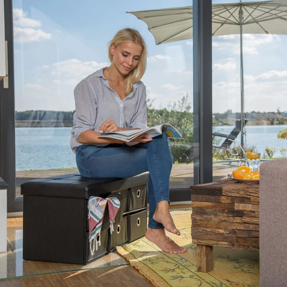 Relaxdays Suoliukas su laikymo vieta
