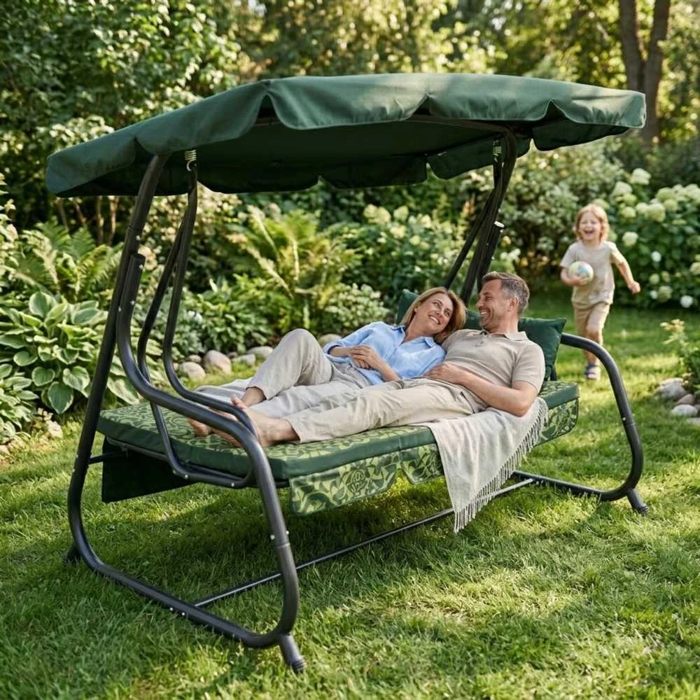 Saska Garden Sūpynės su tinkleliu 3 asmenims