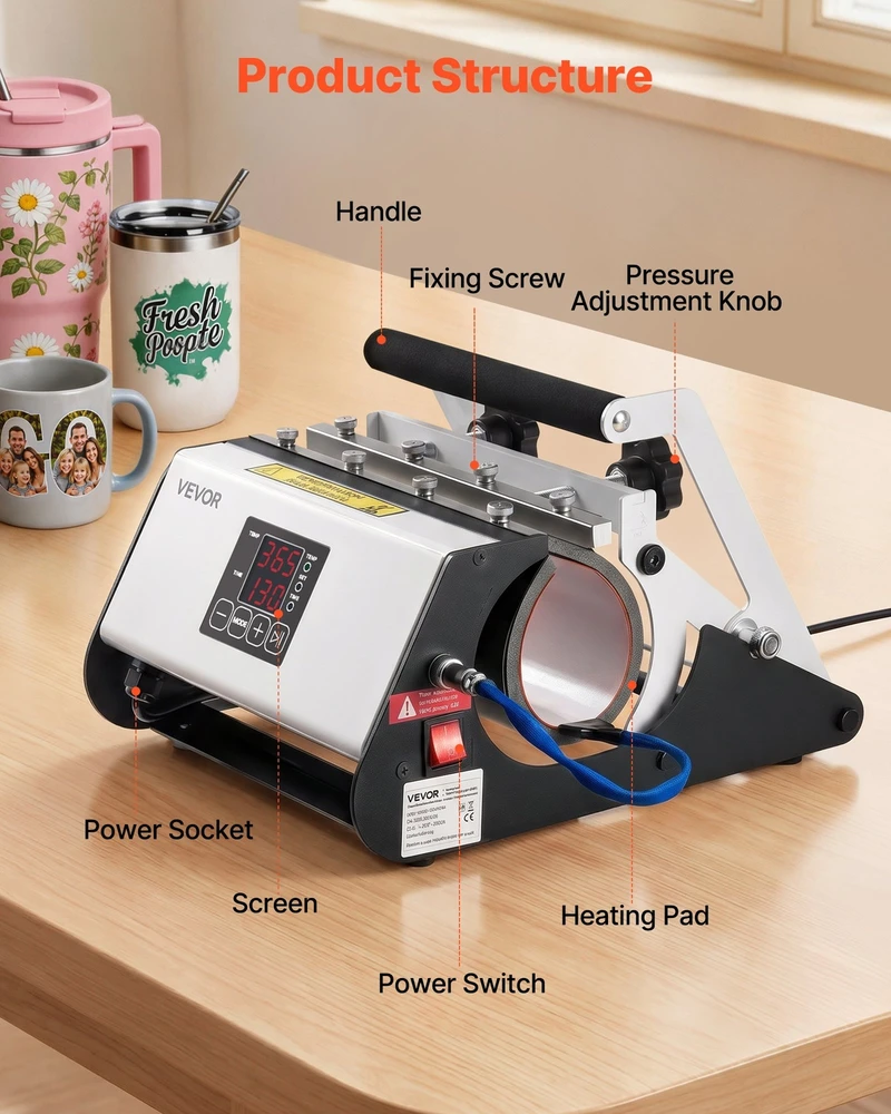 VEVOR Termopresas termo puodeliams iki 1183 ml