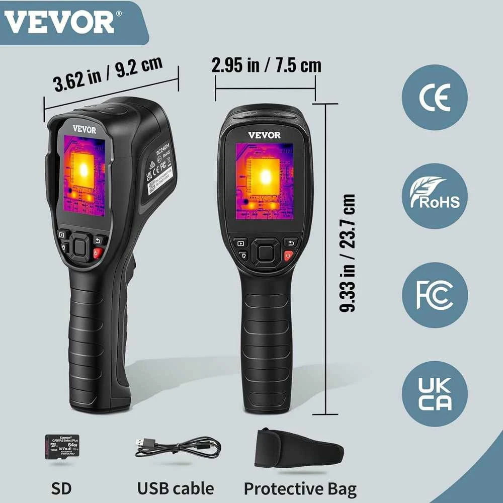 VEVOR Termovizorius su 320 x 240 Pikselių Raiška