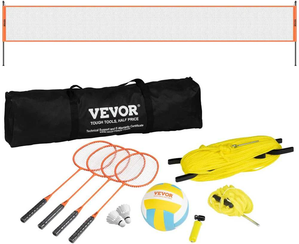 VEVOR Tinklinio ir badmintono rinkinys