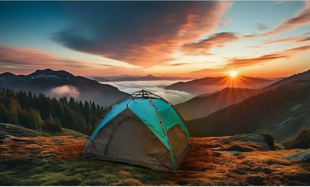 Enero Camp Trivietis automatinis palapinė 2 in 1