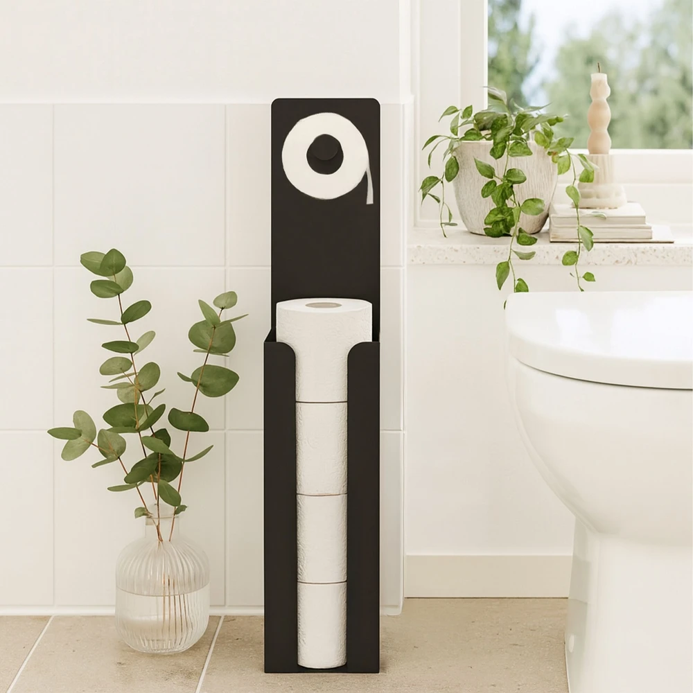 Relaxdays Tualeto komplektas su atsarginių ritinėlių laikikliu