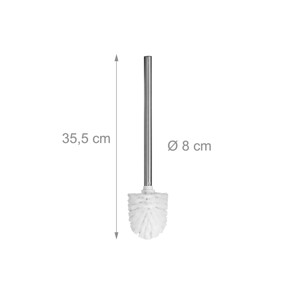 Relaxdays Tualeto šepetys + 5 atsarginės galvutės Ø8 cm