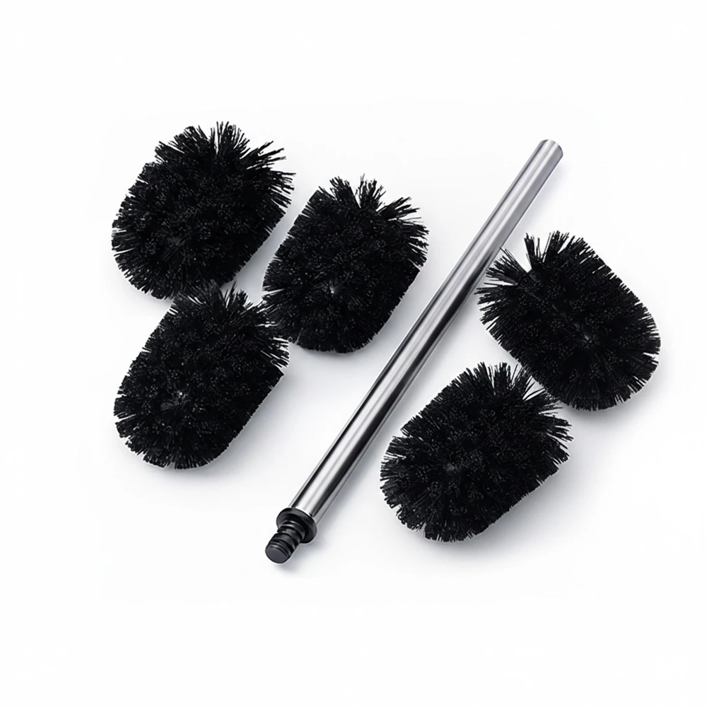 Relaxdays Tualeto šepetys + 5 atsarginės galvutės Ø8 cm