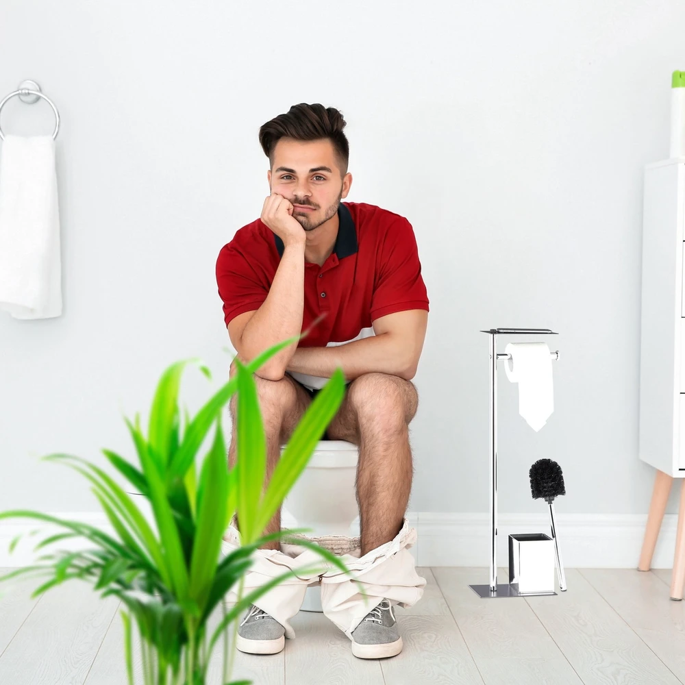 Relaxdays Tualeto stovas su dėkliuku