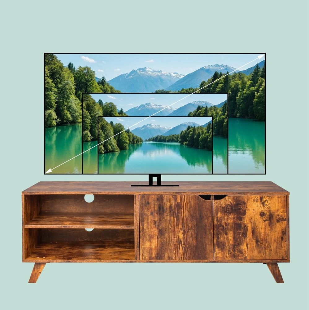 Relaxdays TV spintelė 6 skyreliai