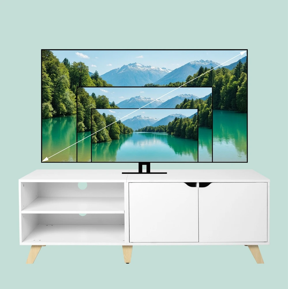 Relaxdays TV spintelė 6 skyreliai