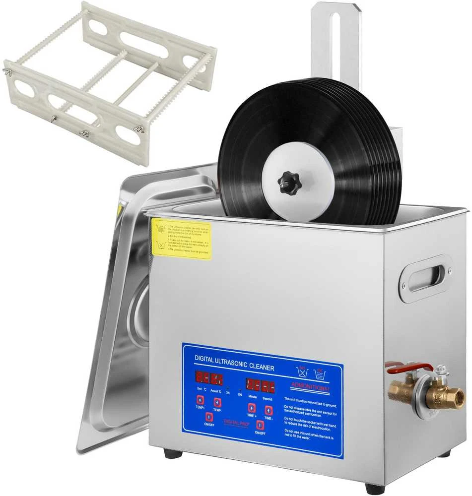 VEVOR Ultragarsinis vinilų valymas 6 l talpos mašina