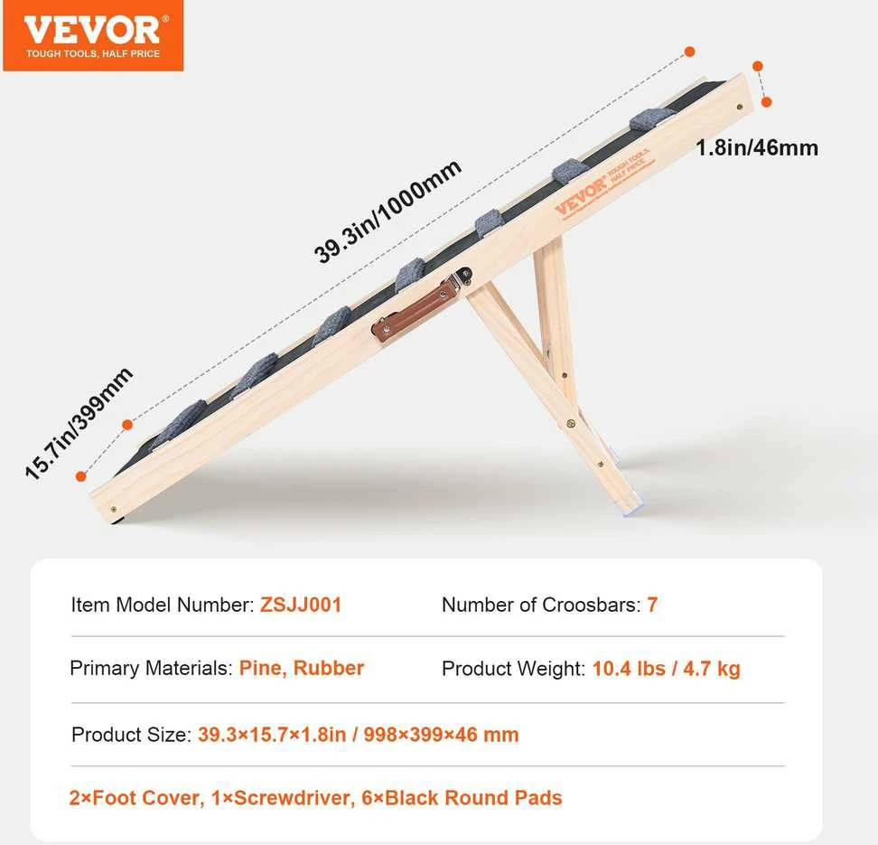 VEVOR Universalus reguliuojamas augintinių trapas