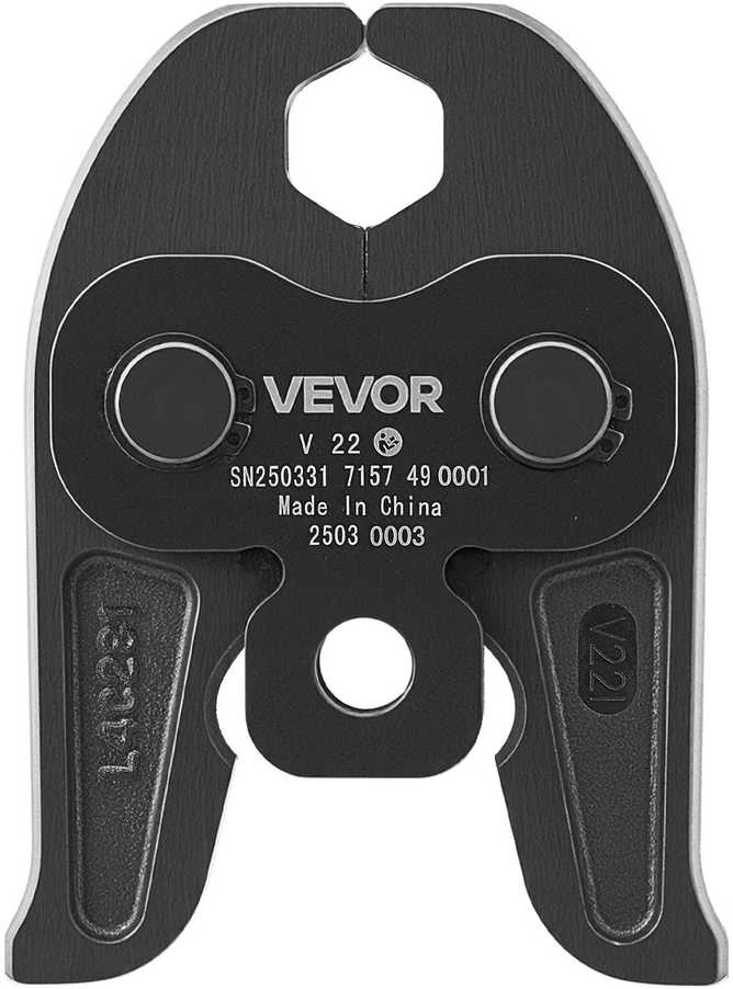 VEVOR V22 spaudimo žandikaulis 22 mm V tipo vamzdžiams