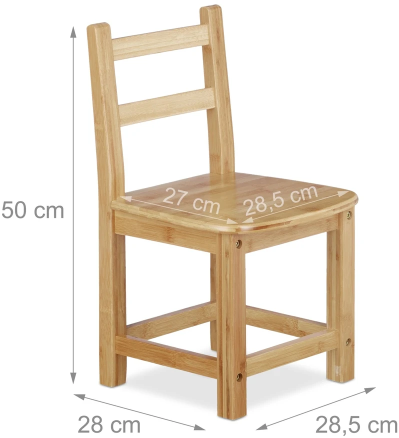 Relaxdays Vaikiška kėdutė RUSTICO Natural