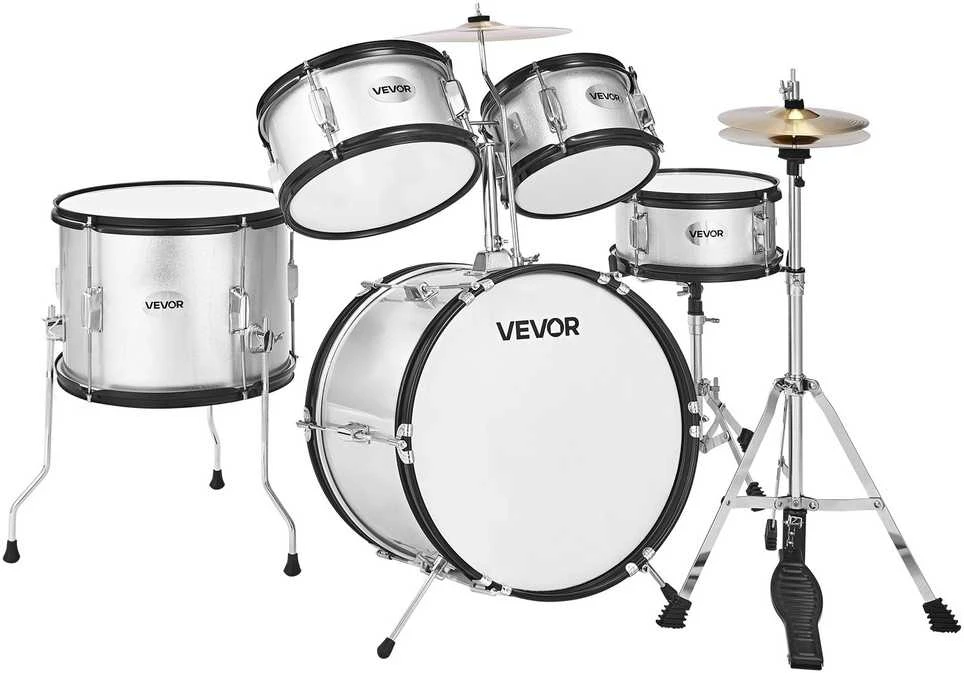 VEVOR Vaikiškas 5 dalių būgnų rinkinys su 41 cm būgno