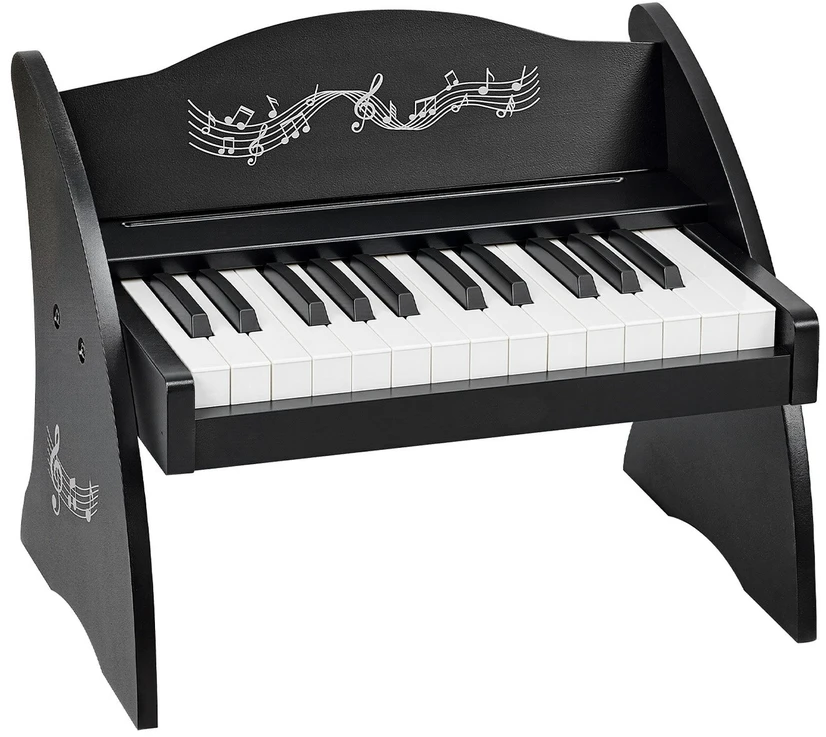Vevor Medinis skaitmeninis pianinas vaikams, 25 klavišai, juodas