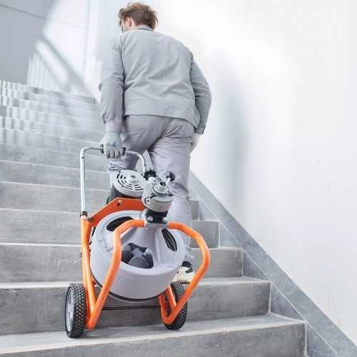 VEVOR Vamzdžių valymo mašina 23m su automatinio padavimo ir ratukais
