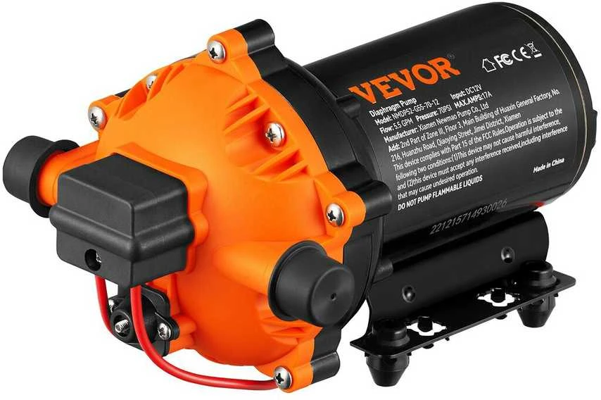 VEVOR Vandens diafragminis siurblys, 12V, 5.5 GPM, 70 PSI