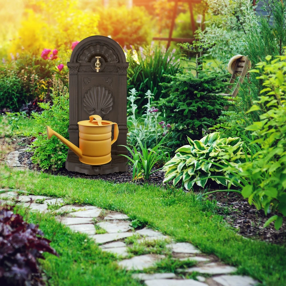 Relaxdays Vandens fontanas su kriauklės ornamentu