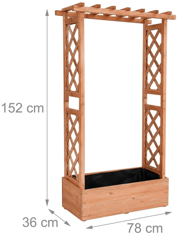Vazonas su grotelėmis ir stogeliu