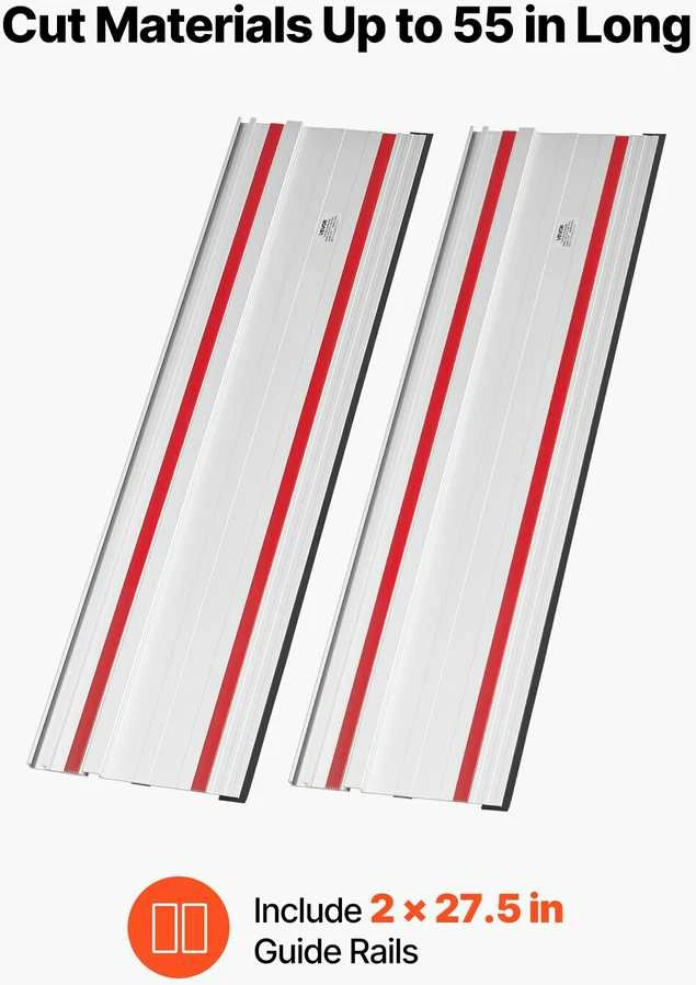 VEVOR Vėduoklinis pjūklas su kreipiančiuoju bėgiu 1397 mm ilgio