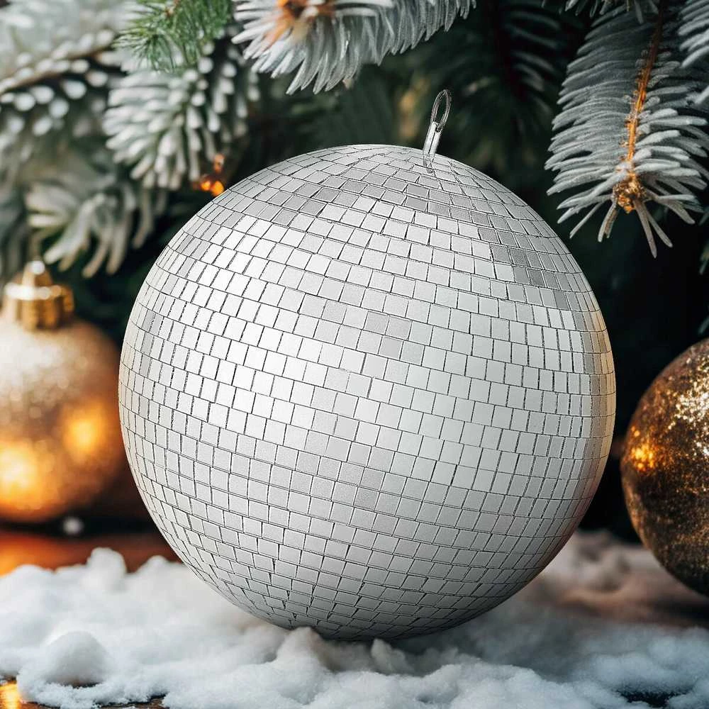 VEVOR Veidrodinis 30 cm disko kamuolys su pakabuku