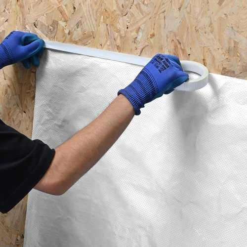 VEVOR Vėjui atspari plėvelė pastatams, balta