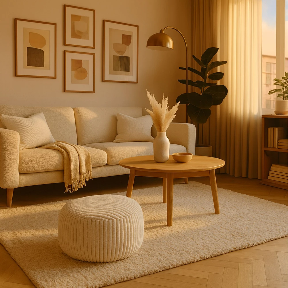Relaxdays Velveto pufas