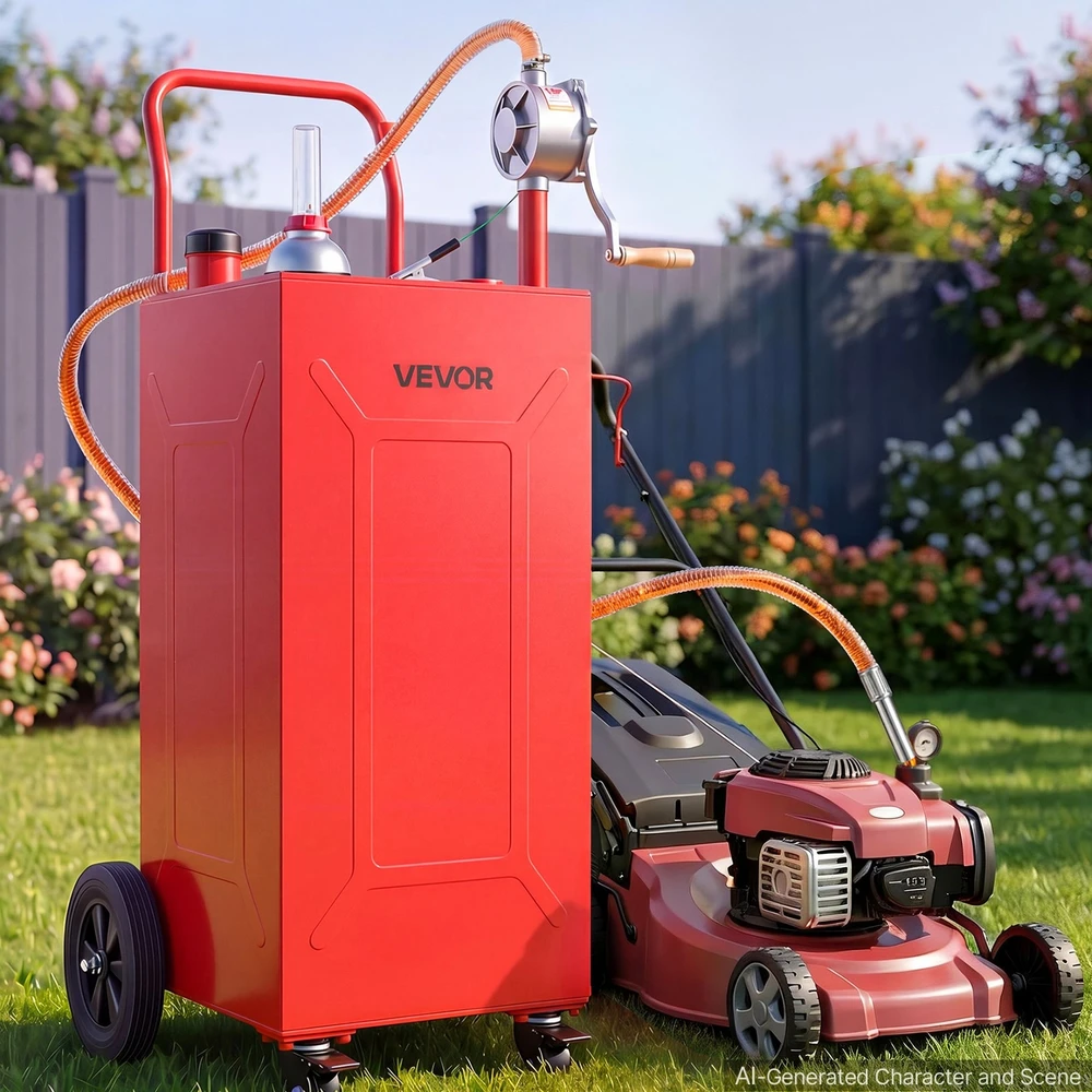 VEVOR 113,6 l degalų vežimėlis su rankine pompa