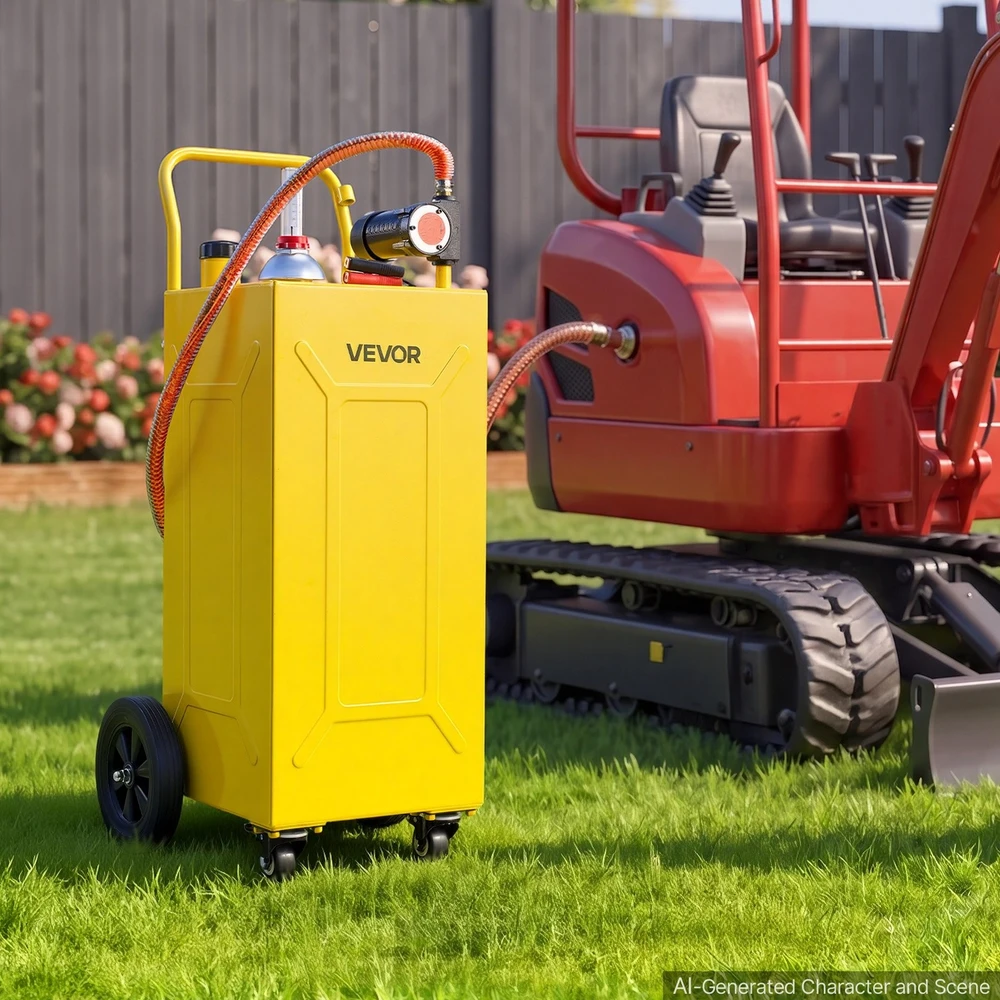 VEVOR 113,6 l dyzelino pervežimo bakas su siurbliu