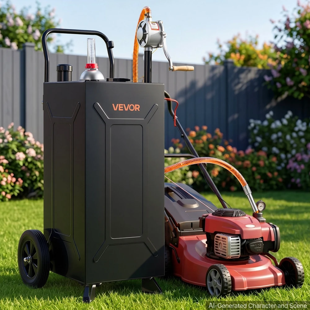 VEVOR 113,6 l kuro vežimėlis su siurbliu