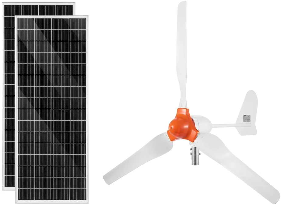 VEVOR 12V 600W saulės ir vėjo energijos komplektas