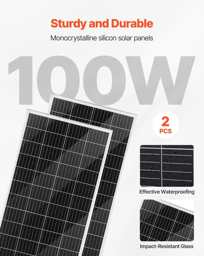 VEVOR 12V 600W saulės ir vėjo energijos komplektas