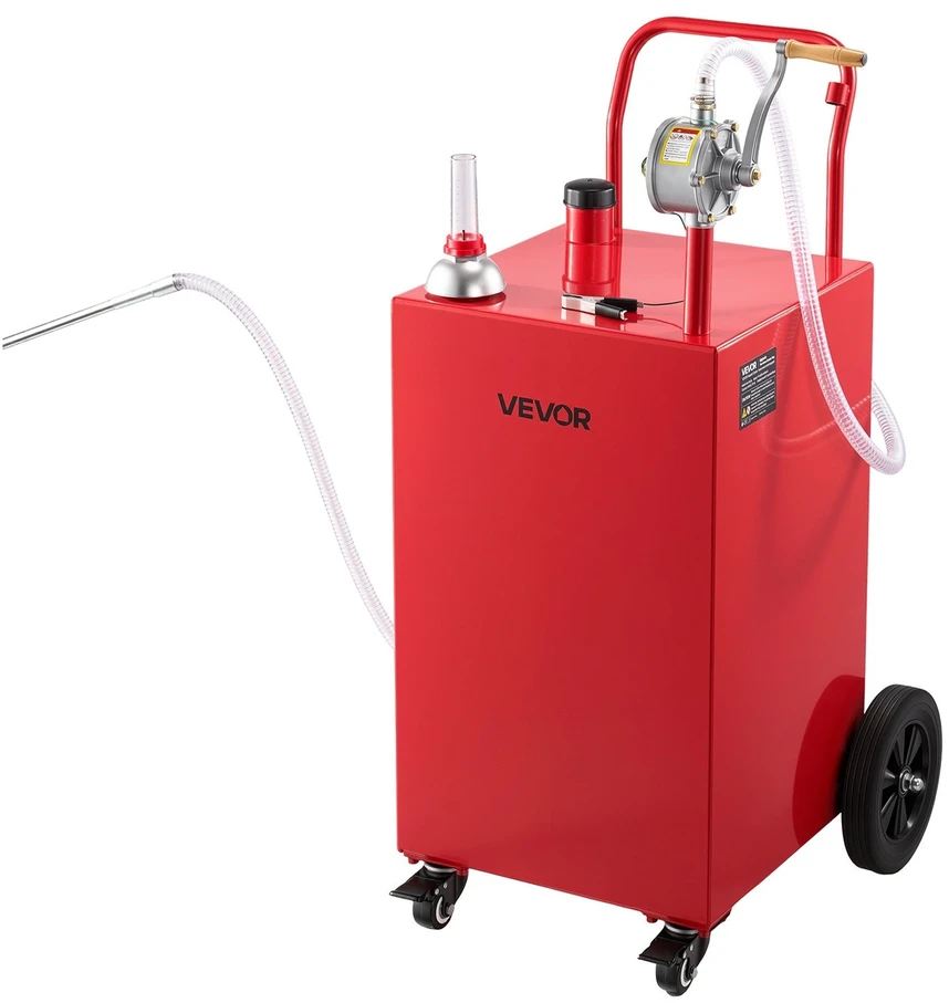 VEVOR 151,4 l degalų vežimėlis su rankine pompa